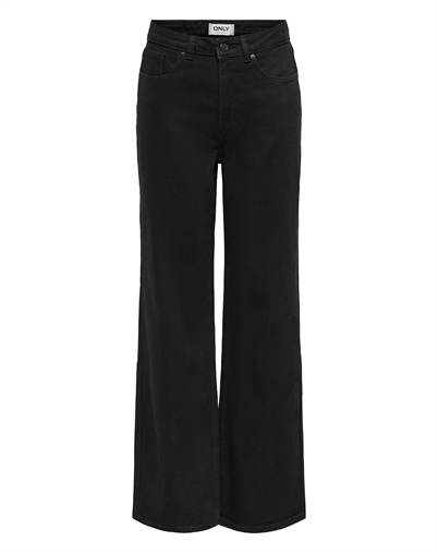 Only -  Juicy Wide Denim Jeans - Black